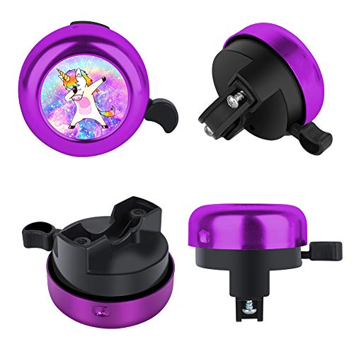 image for KANGHAR Unicorn Bike Bell for Kids Girls Boys,Adjustable Size Bicycle 