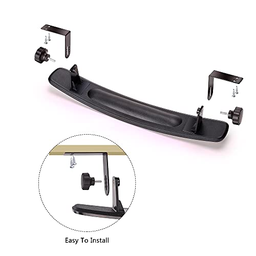 Image of 10L0L Universal Adjustable Golf Cart Panoramic Rear View Mirror, Rotatable 270 Rotation 16.5 inch Wide Angle Full Rearview Golf Cart Mirror for EZ Go, Club Car, Yamaha