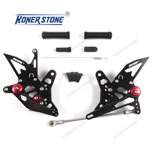 Repose-pieds réglables Suzuki SV650X commandes reculées noires