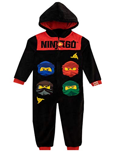 Lego Pijama Entera para niños Ninjago Negro 10-11 años