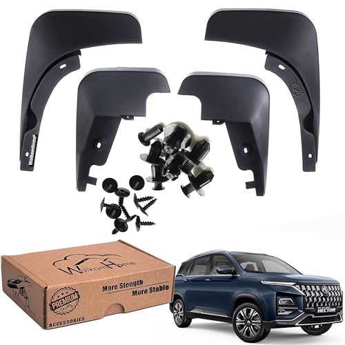 Image of WolkomHome Mud Flap Compatible with Hector 2026 - Durable Splash Guards for Car Exterior Protection