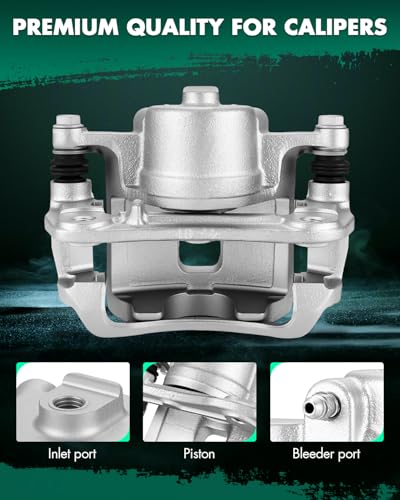 Image of SCITOO Front Right Brake Caliper With Bracket 18B4881 Compatible For Chevrolet Cobalt 2005-2010 For Pontiac G5 2007-2009 For Pontiac Pursuit 2005-2006 For Saturn Ion 2003-2007