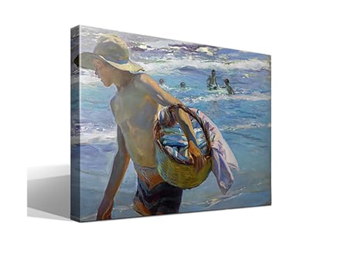 cuadrosfamosos.es | Cuadro | Canvas | Wall Art | El Pescador de Joaquín Sorolla | Impresión Giclée sobre lienzo de algodón 100% | Bastidor de 3cm | 70x95cm