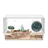 BUCATSTATE Hamster Cage, Transparent Big Hamster Cages and Habitats 33.2" L * 18.7" W * 19" H Acryli