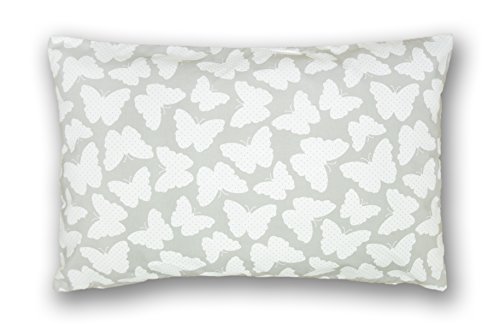 Coussin décoratif taie d'oreiller Coussin 40 cm x 60 cm A27 Schmeterling Gris