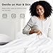 COHOME Premium Queen Size Cooling Silk Comforter - All Season Luxury Bedding, Ultra Soft 100% Natural Mulberry Silk Filled Duvet with 8 Corner Ties, Moisture Wicking, 88