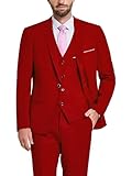traje rojo hombre Ajuste delgado y alta elasticidad: nuestro conjunto de traje cuenta con un corte delgado, que suele ser más apretado que los trajes normales. Sin embargo, no hay necesidad de preocuparse ya que nuestro tejido microelástico proporciona mayor flexibilidad. Puedes estirar tus brazos y piernas cómodamente, como llevar un suéter.