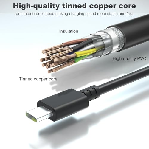 Eansiya 45W USB C Laptop Charger Compatible with Chromebook Charger,Hp,Lenovo Thinkpad/Yoga,Dell,Asus,Samsung,Acer,Google Series Type C Power Cord - Image 3