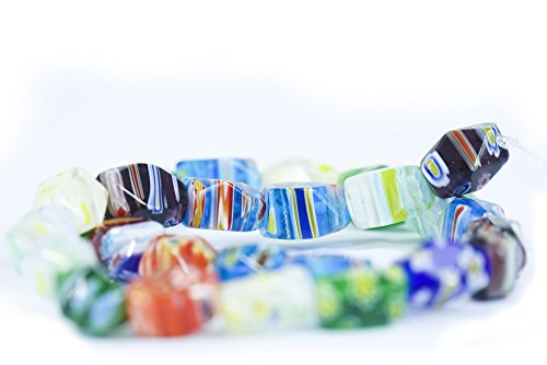 All In One Millefiori Lampwork Glass Beads For Jewelry Making Diy (14X9Mm Irregular Oval) #TOP3