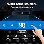 28 Bottle Compressor Wine Cooler Refrigerator, Small Freestanding Wine Fridge for Red, White and Champagne, Mini Fridge with 40-66F Digital Temperature Control Glass Door - Image 5