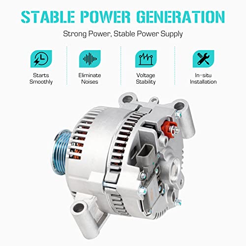 Image of New Alternator Fit for Ford Ranger 1996-2005, for F150 1997-2002, for Explorer 1995-2000, for E150 E250 E350 / Mazda B2300 B2500 B3000 B4000 1994-2005, 2.0L 2.5L 3.0L 4.0L 4.2L 5.0L 5.8L