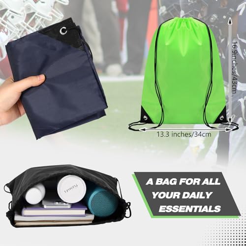 Image of Shappy Drawstring Backpack Bulk Sports Gym Cinch Bag Polyester String Bag for Men Women(10 Colors,60 Pcs)
