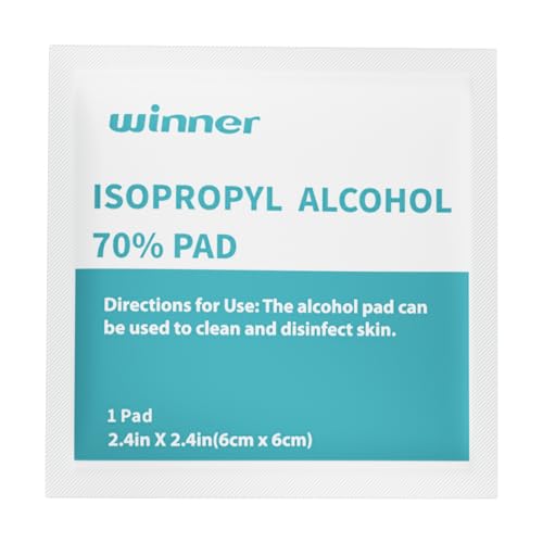 Winner Isopropyl Alcohol 70% Pad, 200 Count Individually Wrapped