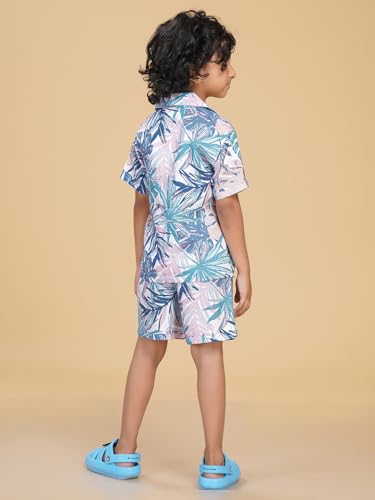 Image of Ninos Dreams Boys Cotton Rayon Coord Set with shorts /Holiday Shirt & Shorts