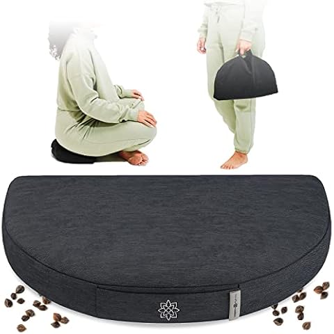 Mindful & Modern Travel Meditation Cushion | Outdoor Floor Cushions for Adults | Stylish Outdoor Decor | Great with Yoga Bolster for Restorative Yoga | Yoga Accessories for Women | Washable Cover Cover