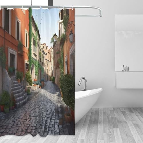 Rideau de douche imperméable et résistant lavable 183x183 cm