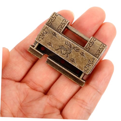 Image of Vintage Padlocks Old Keys Style Mini Lock Key for Jewelry Box Decorative Padlock Latch for Wooden Cabinet Antiqued Design