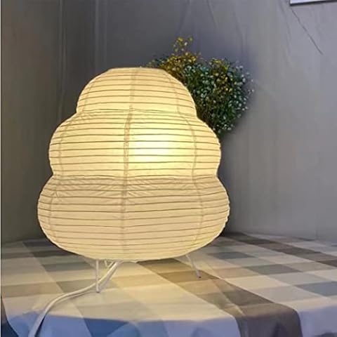 GUANSHAN Paper Lantern Table Lamp Decorative Table Lighting Japanese Foldable Origami Night Light Bedside Lamp Mood Light for Bedroom, Living Room, Restaurant Cover