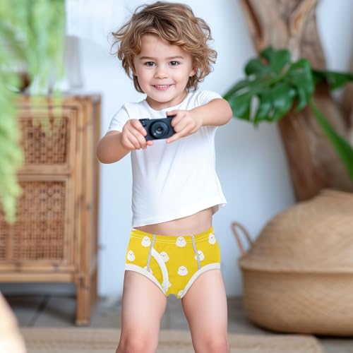 visesunny Boys Potty Training Underwear Chick Animal Breathe Cotton Briefs Size 2T-8Y for Toddler3