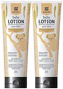 Grab Green 99% Natural Baby Lotion, Dreamy Rosewood Fragrance—with Essential Oils, 8 fl oz (2-Pack), Plant-Based & Biodegradable, Daily Moisturizer