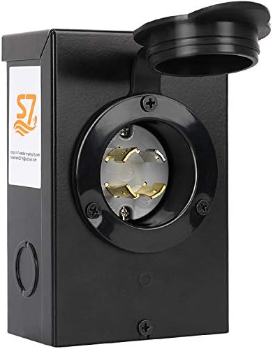 Generator Transfer Switch，Power Inlet Box, 30 Amp Generator Inlet Box，NEMA L14-30P ，Generators Up to 7,500 Running Watts PB30 30-Amp NEMA 3R Power Inlet Box