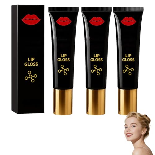 Brillo de labios, suero potenciador de labios avanzado, gel hidratante para labios, reduce las finas líneas, hidrata sin pegajosidad, crea un rostro refinado (3pcs)