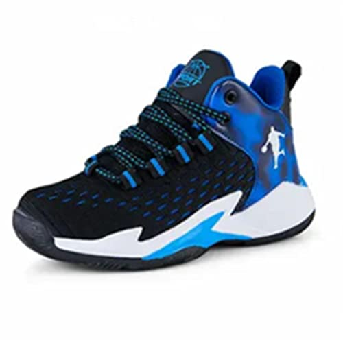 Ucilxi New Breathable Woven net Basketball Shoes Black Blue