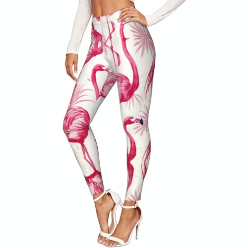 Leggings de compresión deportivos de flamencos mallas para yoga y running