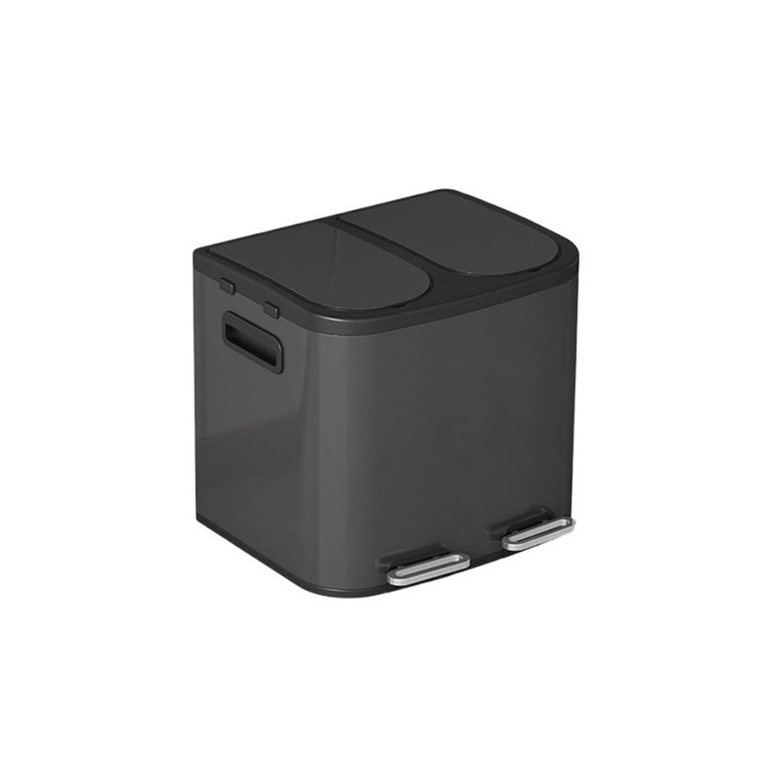 Rubbish and Waste Bin Garbage bin with foot switch office Trash Can(Black)