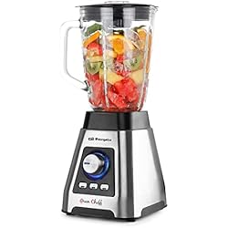 Batidora De Vaso Orbegozo Gran Chef Orbegozo BV 15000 - Batidora de vaso inox, 7 velocidades, 3 funciones programadas, cuchilla de titanio, jarra de cristal de 1,5 L, 1500 W