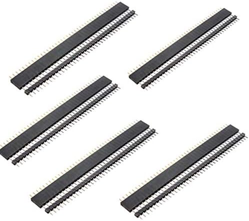 Geek's Makerspace Header Pin kit Male/Female Connector (Berg Strip) (10 Pc ,5 Pc Each)