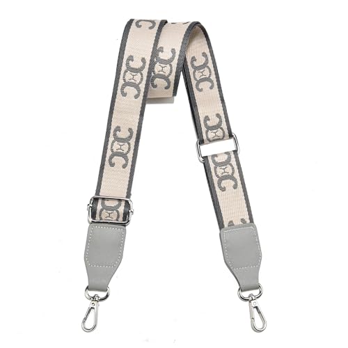 Image of Purse Straps Replacement Crossbody, Universal Wide Shoulder Strap for Bags Adjustable Straps for Handbags (Silvery Hardware)
