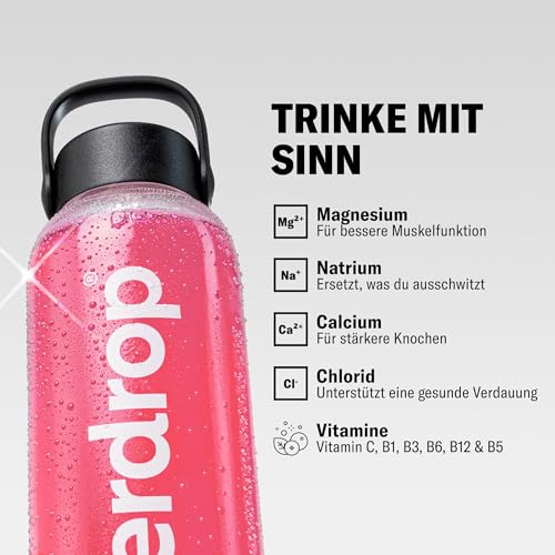 waterdrop® Microlyte Mix – Elektrolyte ohne Zucker für Sport – 36 Drops Würfel mit Magnesium, Kalzium, Natrium + Zink – Hydration & Geschmack für Wasser in Erdbeere, Grapefruit & Zitronen-Minze 4