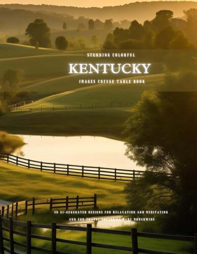 Stunning Colorful Kentucky Images Coffee Table Book: 40 AI-Generated Designs for Relaxation and Meditation and for Travel Lovers (USA Images Coffee Table Book)