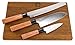 Kai Seki Magoroku Redwood Messerset | 3 ultrascharfe Japan-Messer | + massives Schneidebrett aus recyceltem Fassholz (Eiche), 35x21 cm | VK: 265,- €