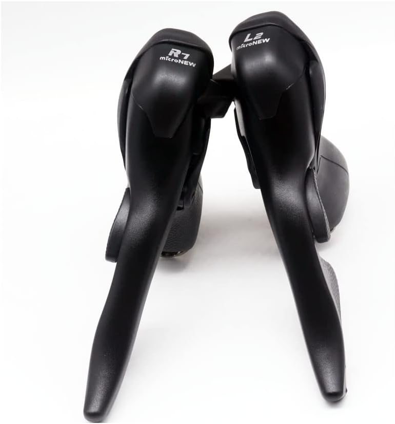 Double 7 Speed Road Bike Shifter Brake Levers for Shimano ST-A070 Road Shifters 2 x 7-Speed Black Pair