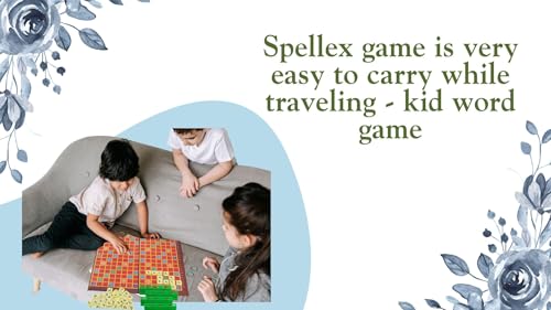 Image of BKDT Marketing Crossword English Word Puzzle Game for Kids - Vocabulary Builder for Kids (red)