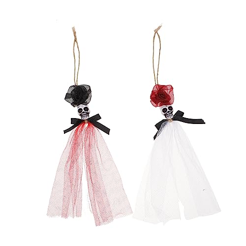 GALPADA 2 Unidades Ornamento Do Dia Mortos Pingente De Fantasma De Gaze De Caveira Pingente De Fanta