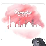 Material: Gummi Islam islamismus Religion arabischen Allah Night Große Moschee Faith Wallfahrt Cute Ramadan Kareem Dekoration Kunst Muster Rechteck rutschfeste Gummi Mauspad Spiel Maus Pad