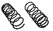 ACDelco 45H3103 Professional Rear Coil Spring Set