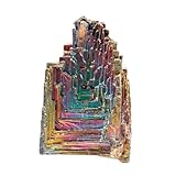 HOLIDYOYO Unregelmäßiger Wismutkristallstein Handgefertigtes Dekorationsstück Für Büro Kristallprobe Für Sammler Und Mineralienliebhaber