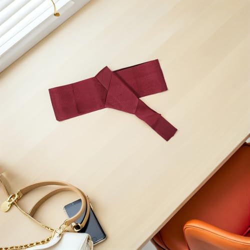 LUOZZY Traditional Japanese Kimono Waist Belt for Men Elegant Comfortable Yukata Waistband Festivals Party Daily Wear Red4