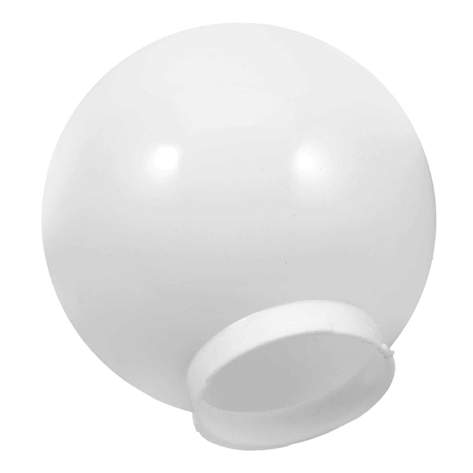HEANUJJ Globe Lamp Acrylic Lampshade, Outdoor Ball Shaped Light Pendant Cover for Lamps and Bulbs, White Spherical Lampshade for Courtyards, Easy Removal and Excellent Light Transmission