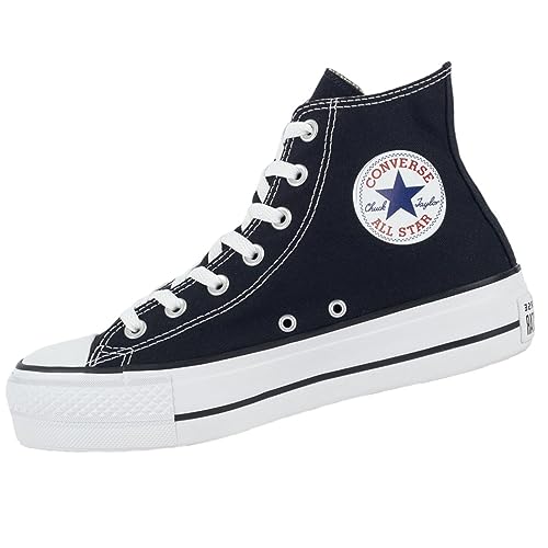 Tênis Converse All Star Chuck Taylor Platform HI Preto Branco CT04940001