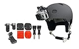 ProGear Helmet Front Mount Bundle With Adhesive Pads For GoPro Hero 4/3+/3/2/1
