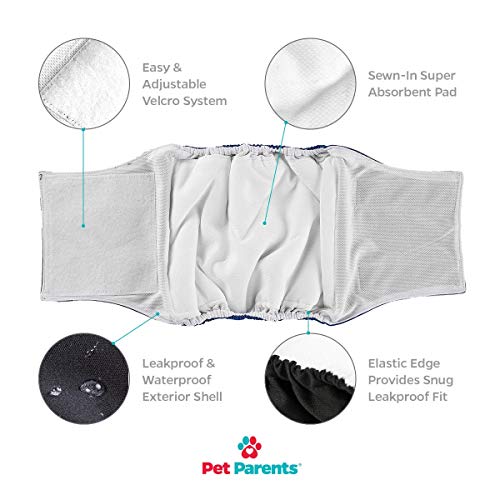 Pet Parents Premium Washable Dog Belly Bands & Extendrs, (3pack) of Male Dog Diapers, Male Dog Wraps, High Absorbing… - Image 6