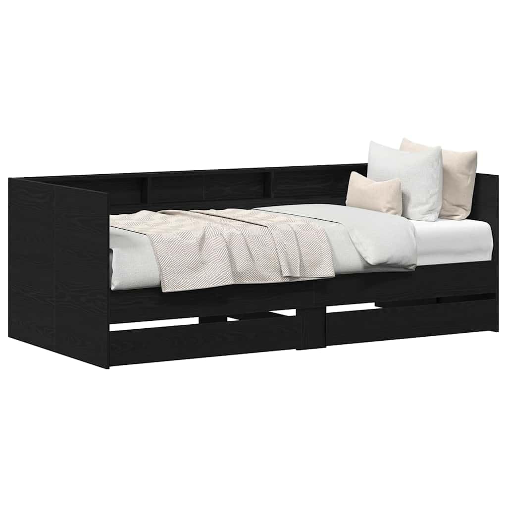 VIDAXL Daybed Engineered Wood - Black - Extra Small