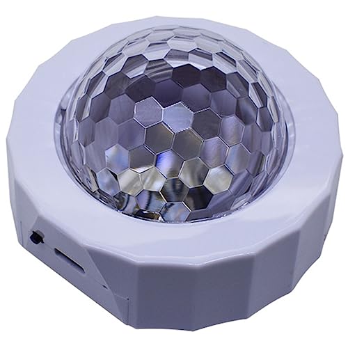 Boule disco lumineuse portable USB à activation sonore pour éclairage intérieur de voiture