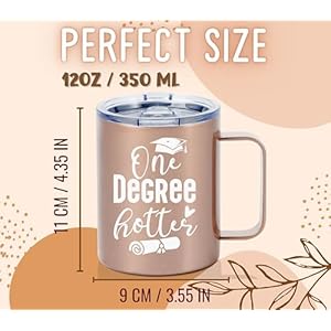Onebttlgraduationgiftsformenandwomencollegegiftsfordegreemasterdegreeanddoctorstainlesssteelinsulatedcoffeemugonedegreehotter Urban Country Home Decor Onebttl graduation gifts for men and women college gifts for degree master degree and doctor stainless steel insulated coffee mug one degree hotter urban country home decor