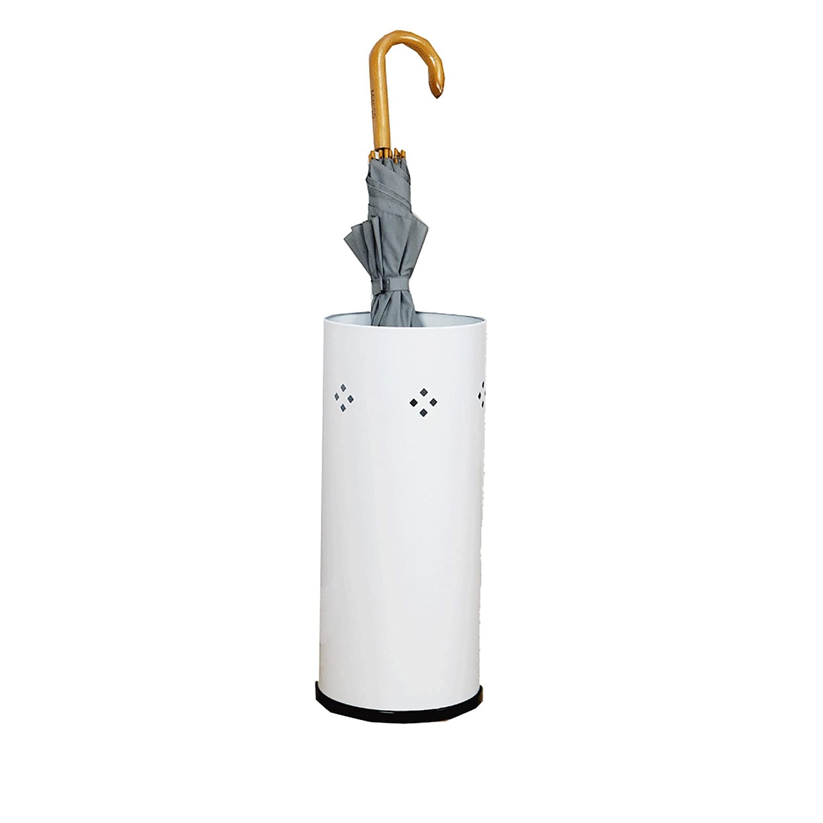 Porte-parapluie en métal rond blanc porte-parapluie nordique simple